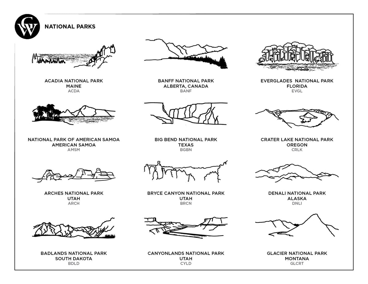 National + State Park Acrylic Ornament Case Pack [of 6] – Grainwell  Wholesale