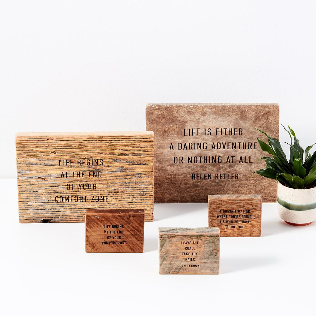 Barn Wood Quote Plaque Case Pack [of 4] - Same SKU