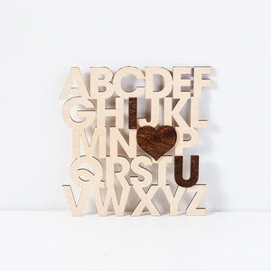 ABC I love you Floating Stacked Case Pack [of 6]