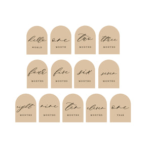 Arched Wood Milestone Plaque Case Pack [of 2]