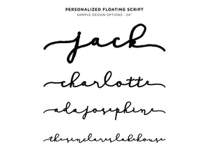 Personalized Floating Script