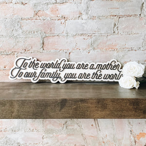 Mother's Day Layered Quotes Case Pack [of 6] - Mix & Match 2 SKUs