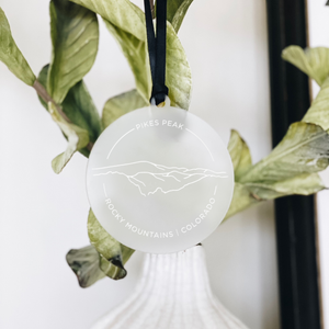 Mountain Acrylic Ornament Case Pack [of 6]