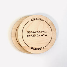 Load image into Gallery viewer, Custom City Coordinates Coaster Case Pack [of 10]