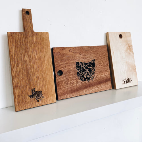 State Floral Cutting Board Case Pack [of 4]