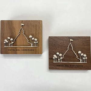 Custom Designed Icon Hardwood Plaque Case Pack of [4]