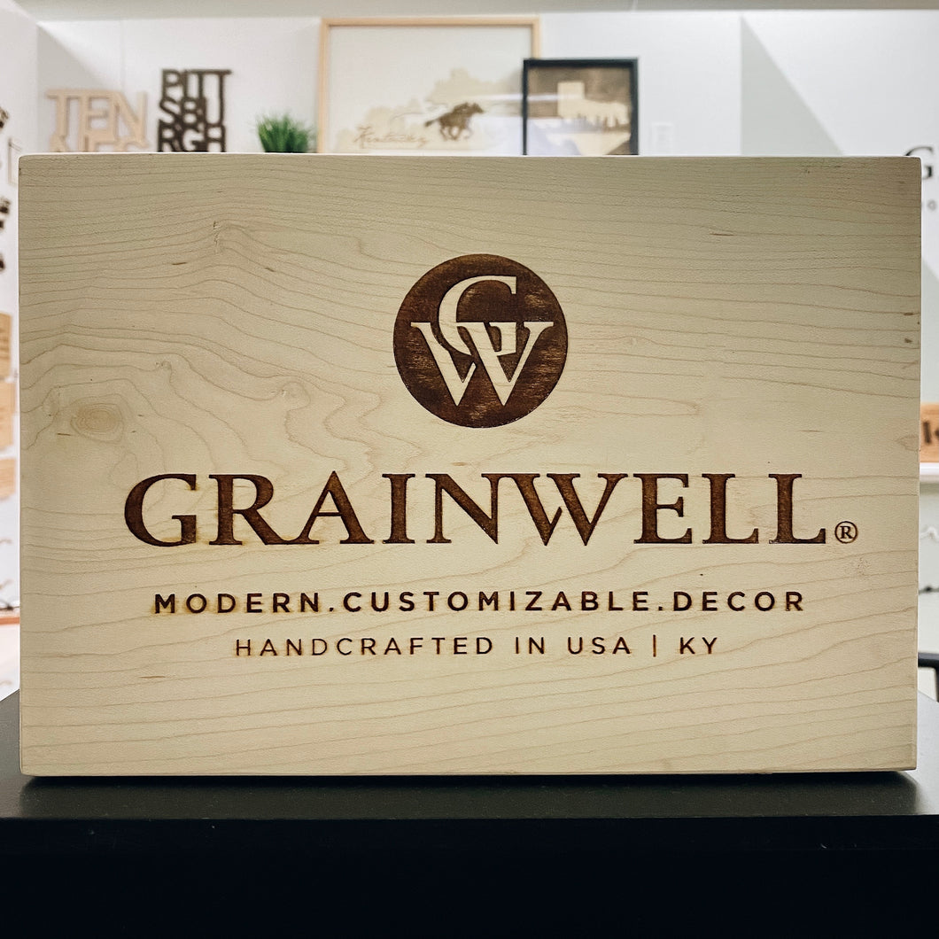 Grainwell Wood POS Sign - 5x7