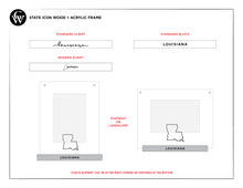 Load image into Gallery viewer, State Icon Wood &amp; Acrylic Frame Case Pack [of 4]
