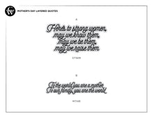 Load image into Gallery viewer, Mother&#39;s Day Layered Quotes Case Pack [of 6] - Same SKU