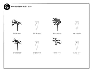 Mother's Day Triangle Plant Tag Case Pack [of 6]