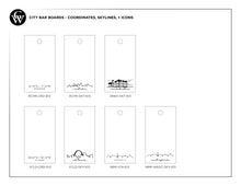 Load image into Gallery viewer, City Coordinates Cutting Board Case Pack [of 4]