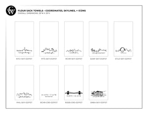 City Skyline Natural Kitchen Towel Case Pack [of 18-36]