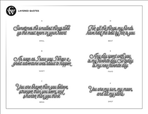 Layered Quotes Case Pack [of 6] - Same SKU