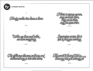 Layered Quotes Case Pack [of 12] - Mix & Match 4 SKUs