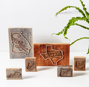 State Script Hard Wood Case Pack [of 6]