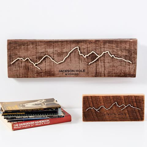 Mountain Scape Hardwood Plaque Case Pack [of 6]
